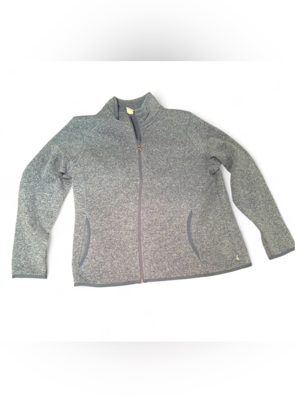 Eddie Bauer Women's Sweater Fleece Full Zip Jacket – Blue, Size XL